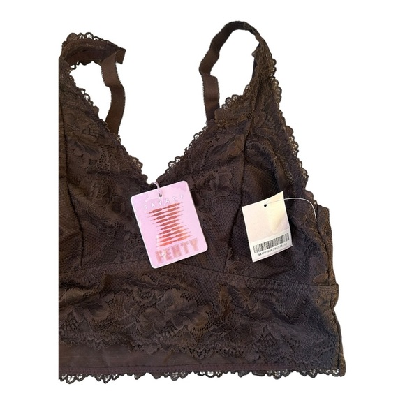 Savage X Fenty Honey Cocoa Lace‎ Longline Bralette Top Size 2XL - Picture 6 of 9